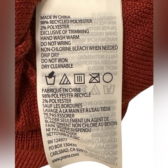 PRANA Flip It Beanie Rust Red Orange Unisex Men Women Sustainable OS $35 MSRP - Picture 5 of 5